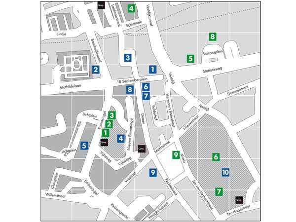 DTP werk Plattegrond Qpark