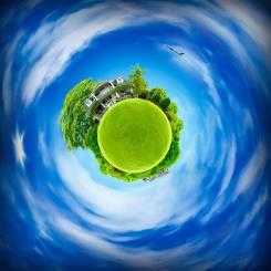 Little planet maken Photoshop 5