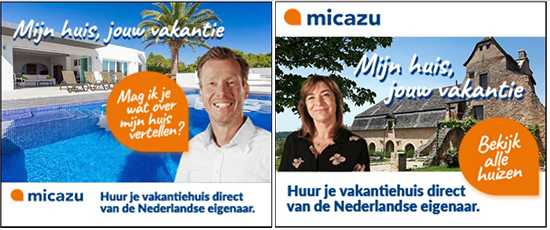 Micazu banners voor Klein + Klein