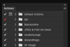 palet handelingen photoshop