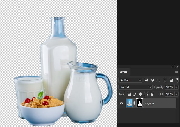 snelle handelingen photoshop uitsnijden screenshot