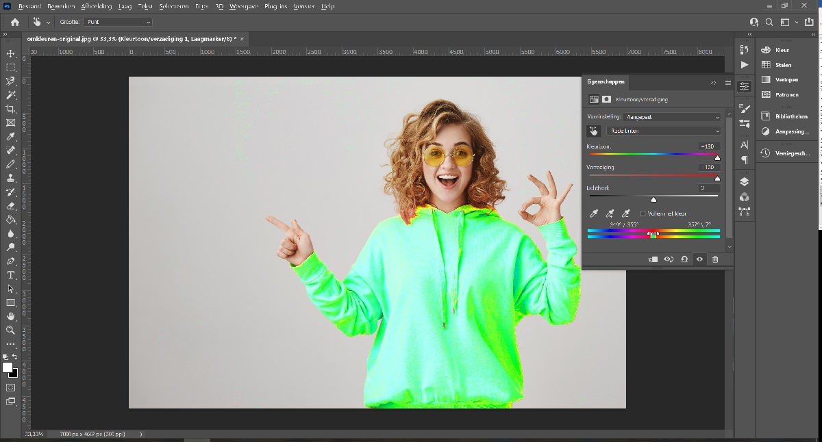 how to change color in photoshop