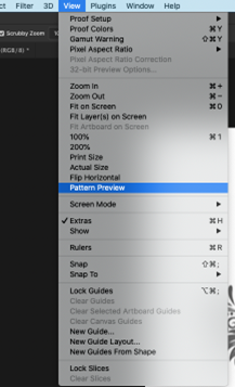 pattern preview in Photoshop